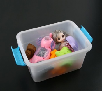  半透明玩具塑料收纳盒家居零食百货化妆品多功能盒	