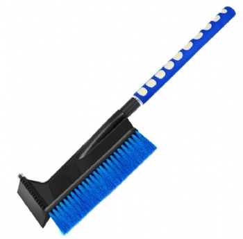  Retractable glass deicing shovel beef tendon ice scraping snow sweeping brush with safety hammer	