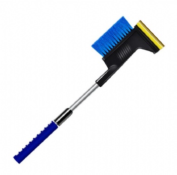 Retractable glass deicing shovel beef tendon ice scraping snow sweeping brush with safety hammer	